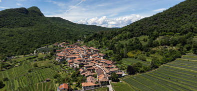 Meride - veduta aerea